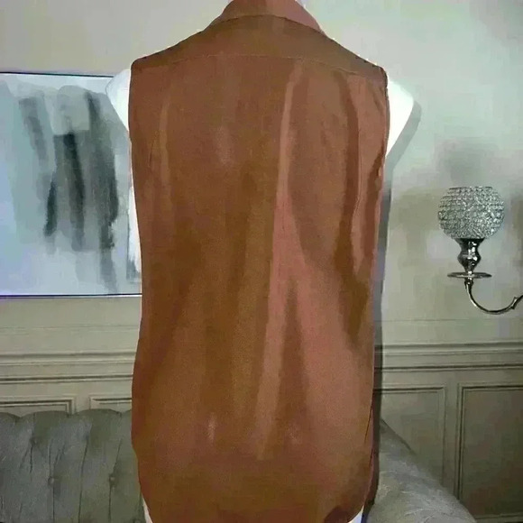 Tommy Hilfiger sleeveless blouse Brown Small - Picture 5 of 7